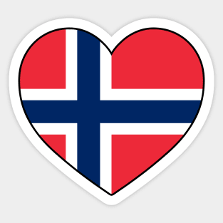 Heart - Norway Sticker